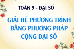 Giải hệ phương trình bằng phương pháp Cộng đại số và Bài tập vận dụng - Toán lớp 9
